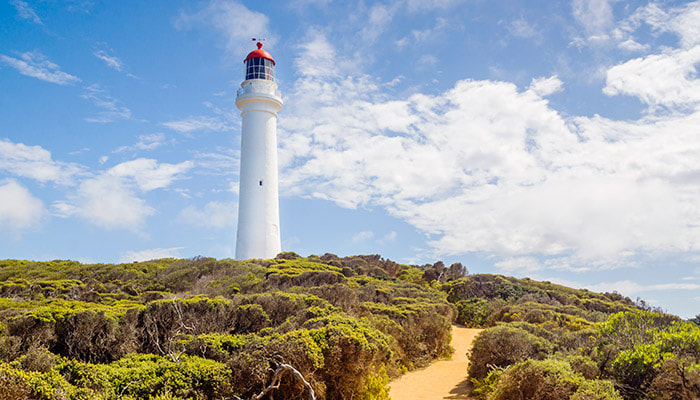 Lighthouse at Aireys Inlet in Victoria